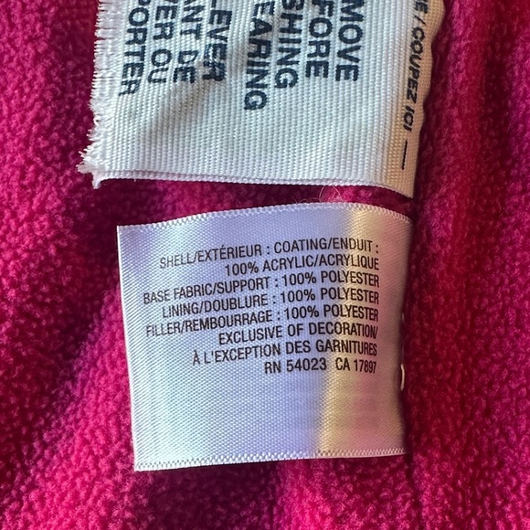 Old Navy - Pink and Purple Fleece lined puffer Vest - Picture 4 of 5